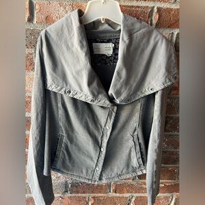 Saturday Sunday Anthropologie Gray Sweatshirt Jacket size Medium